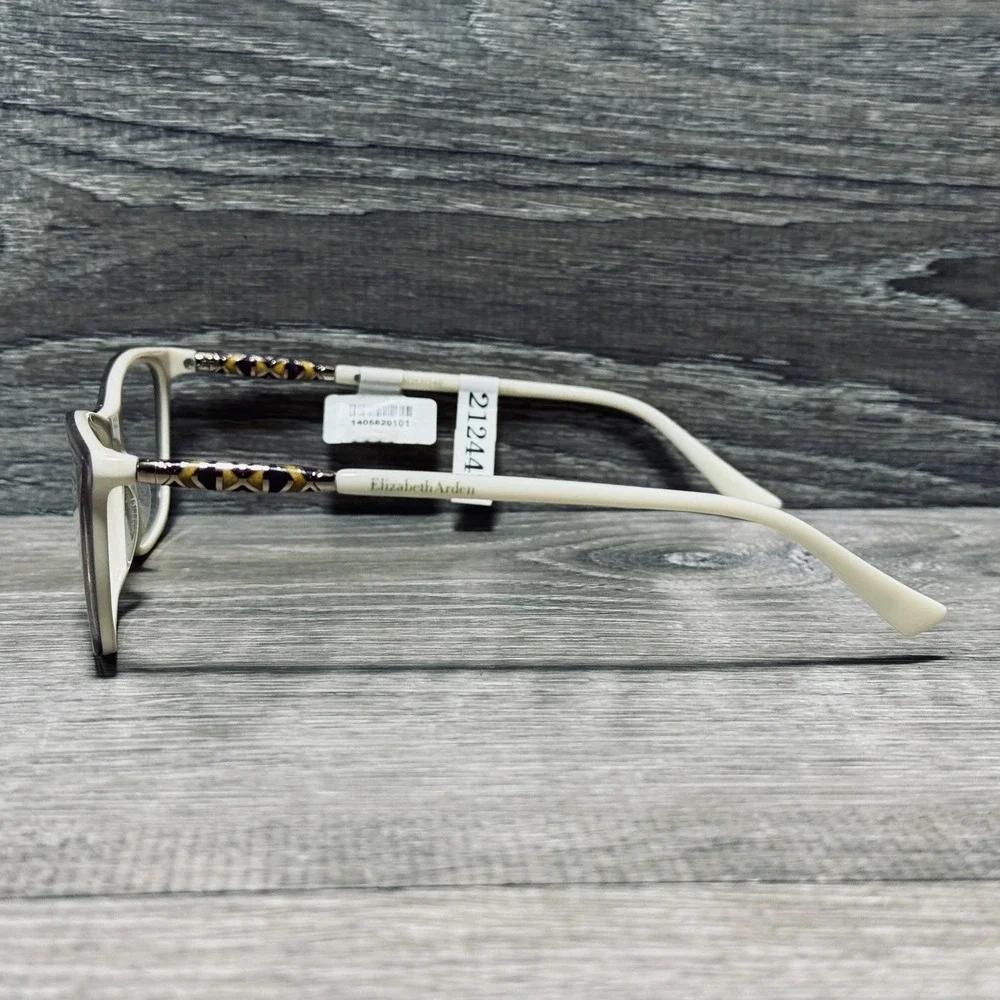 Elizabeth Arden EA 1181 55-17 Eyeglass Frames Womens Beige Argyle‎ Square 140